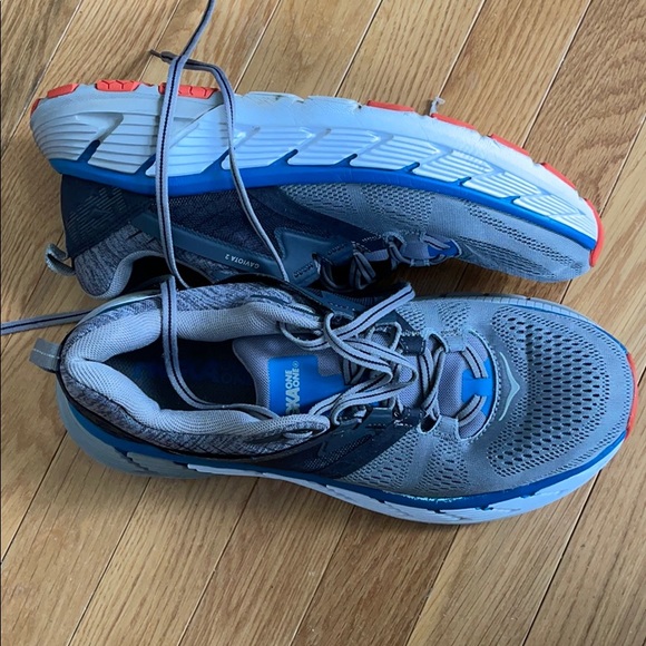 Hoka One One Gaviota 2  Blue Gray Men Size 11M - Picture 2 of 10